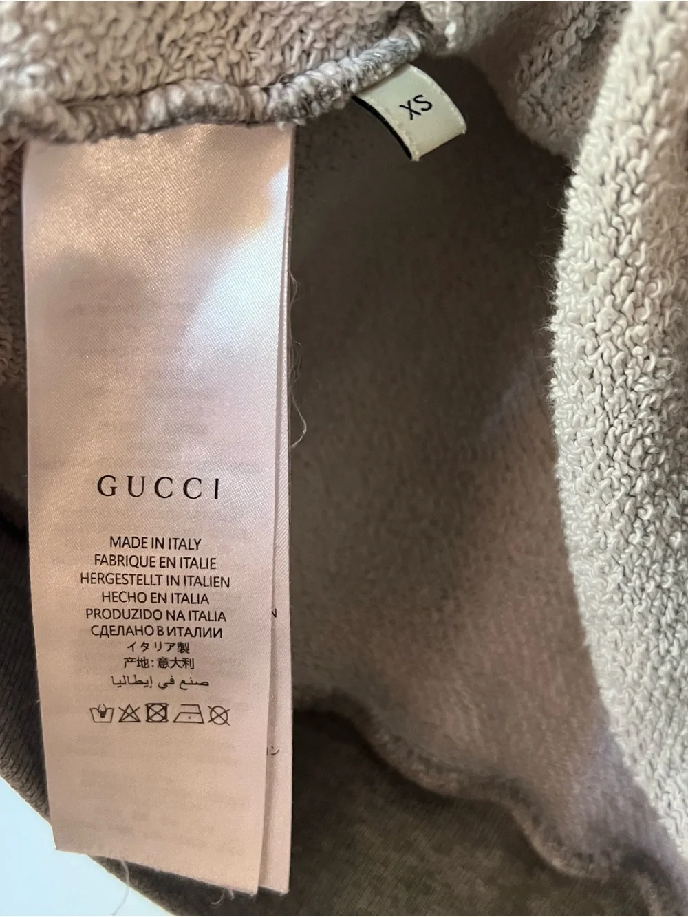 Gucci Grey Crewneck Sweater Multicolor Sequin embellish Tiger Graphic unisex XS